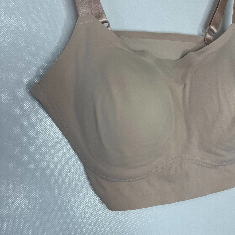 TRUE & CO Women's True Body Lift Scoop Adjustable Strap Bra Beige Size M - Picture 3 of 5